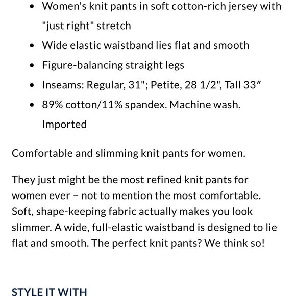 Lands end starfish straight leg - Picture 6 of 6